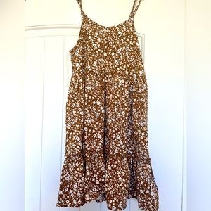 Brown Hayden Girls Dress, Size Medium